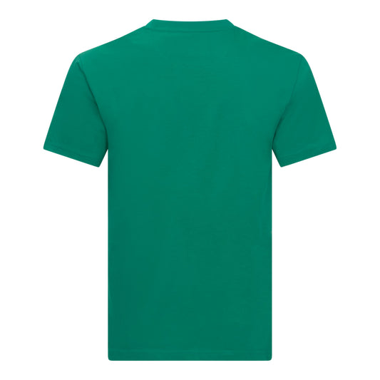 Back view of Gisada emerald green jersey cotton T-shirt