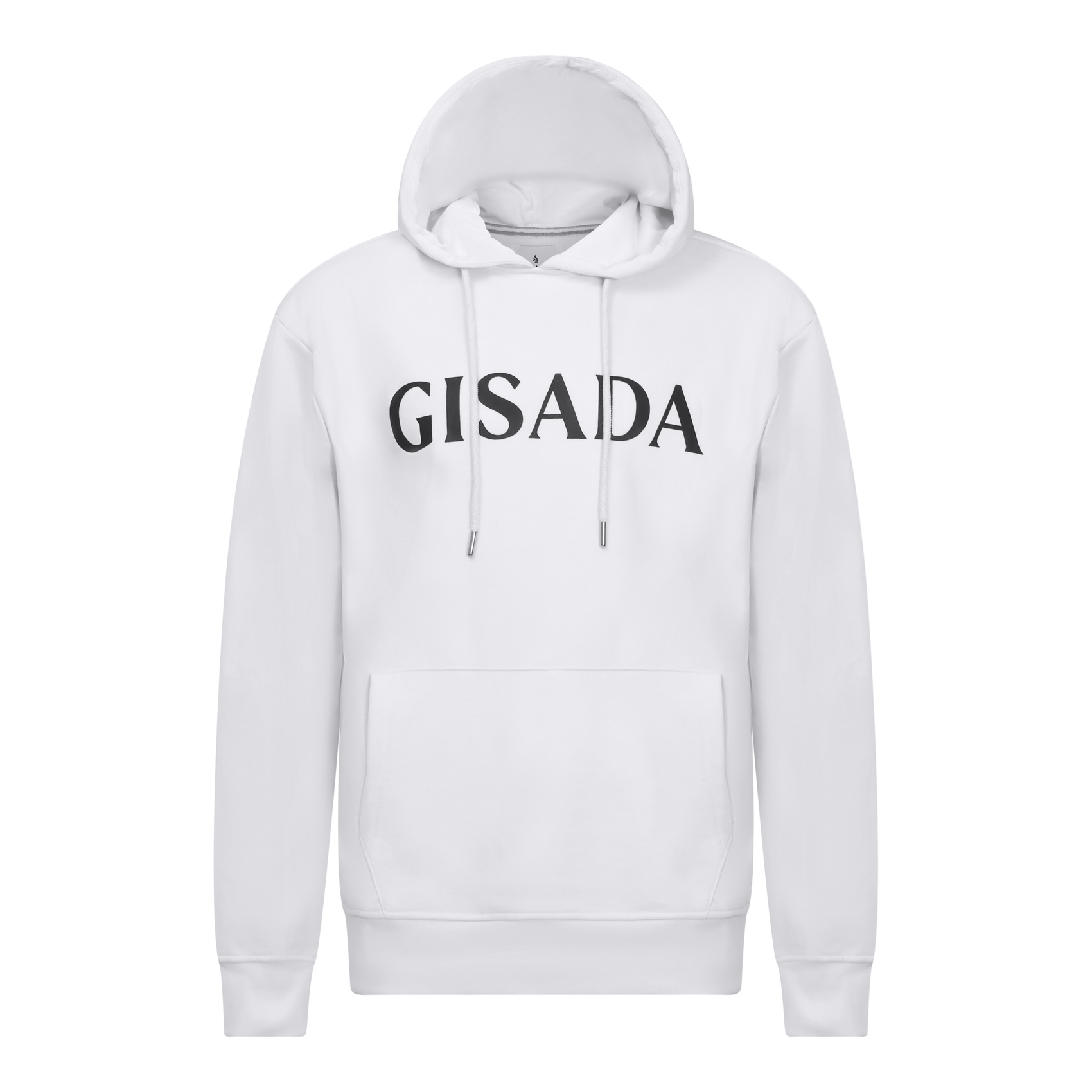 Regular Fit Hoodie in Midweight Cotton with Silicon Print Gisada Hoodie