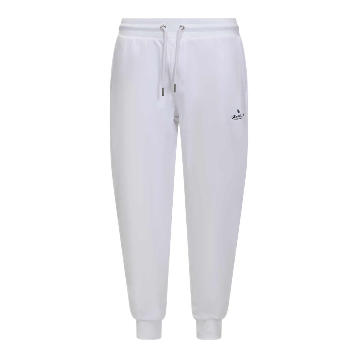 Regular Fit Jogger in Midweight Cotton with Small Silicon Logo Gisada Jogger