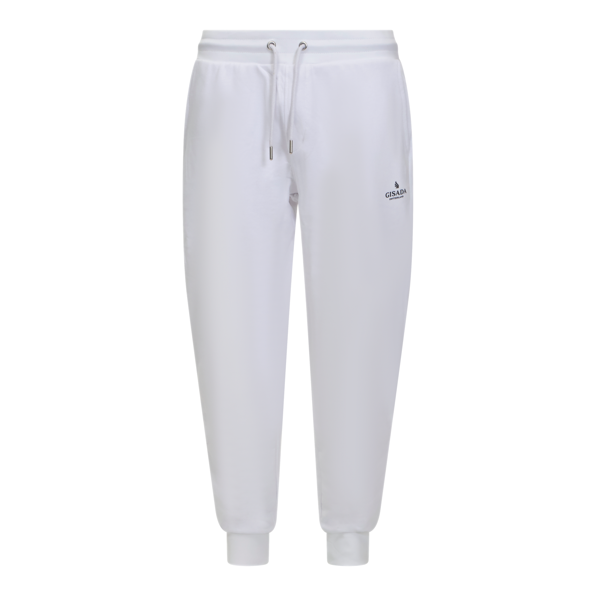 Regular Fit Jogger in Midweight Cotton with Small Silicon Logo Gisada Jogger
