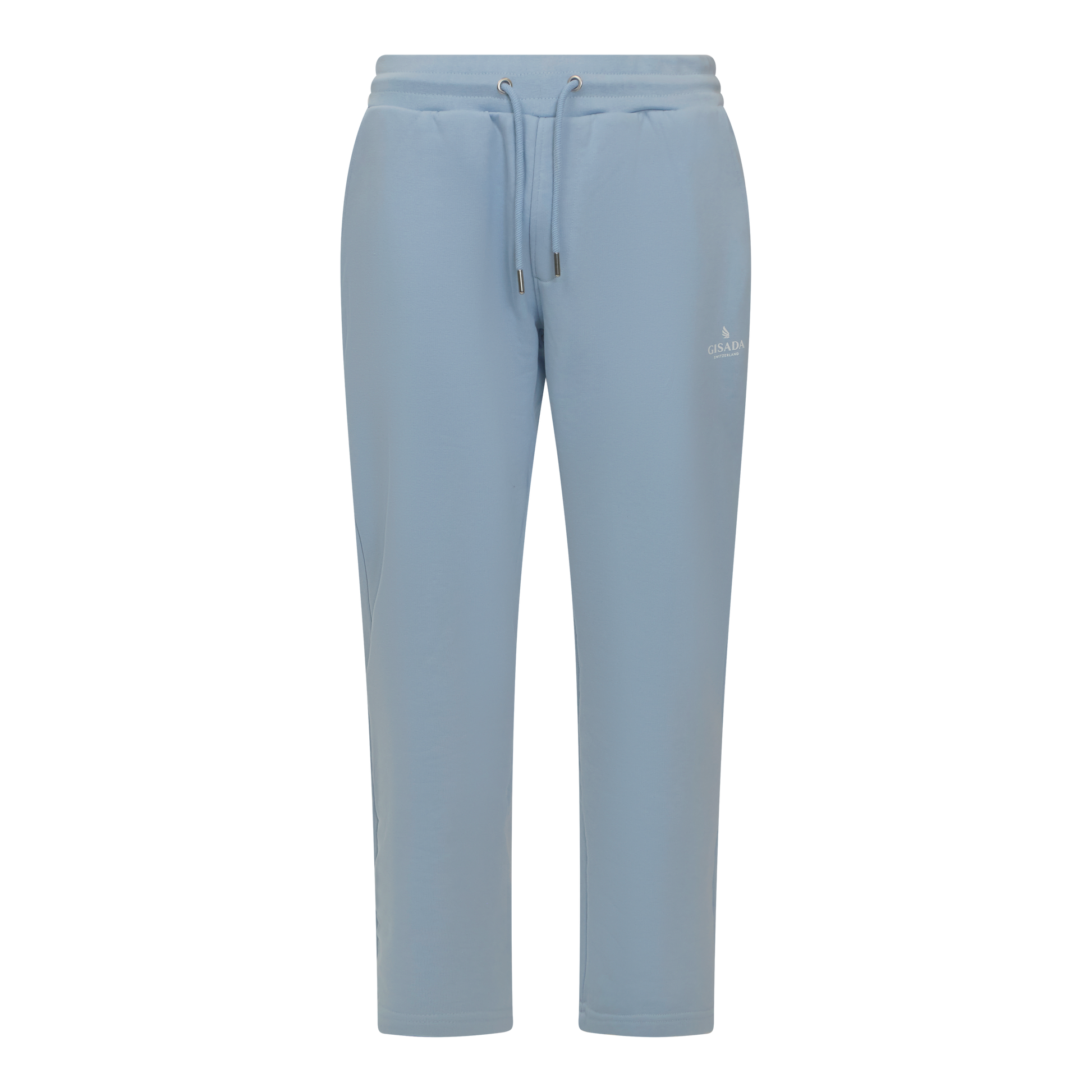 Straight Leg Sweatpants with Small Silicone Printed Logo Gisada Jogger