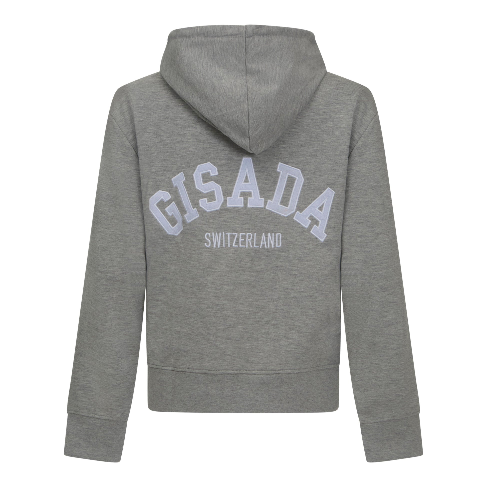 Regular Fit Hoodie in Midweight Cotton with Patch Print Gisada Hoodie