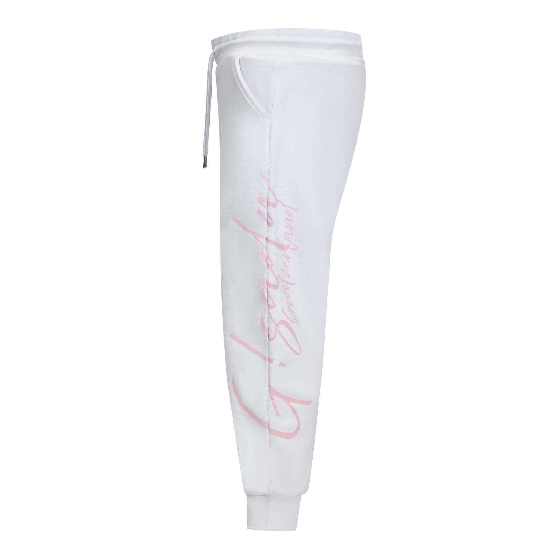 Regular Fit Jogger in Midweight Cotton with Cursive Puff Print Gisada Jogger