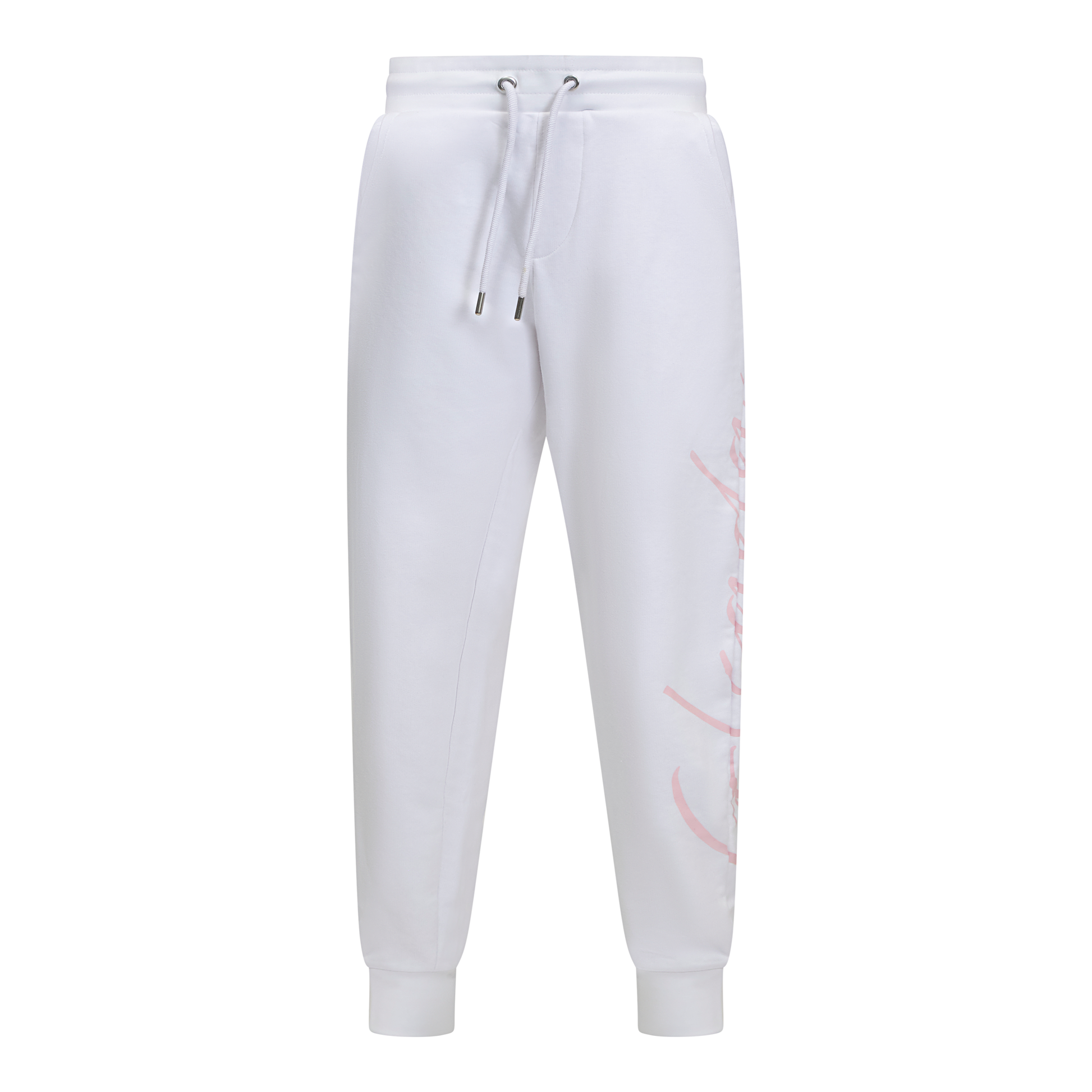 Regular Fit Jogger in Midweight Cotton with Cursive Puff Print Gisada Jogger
