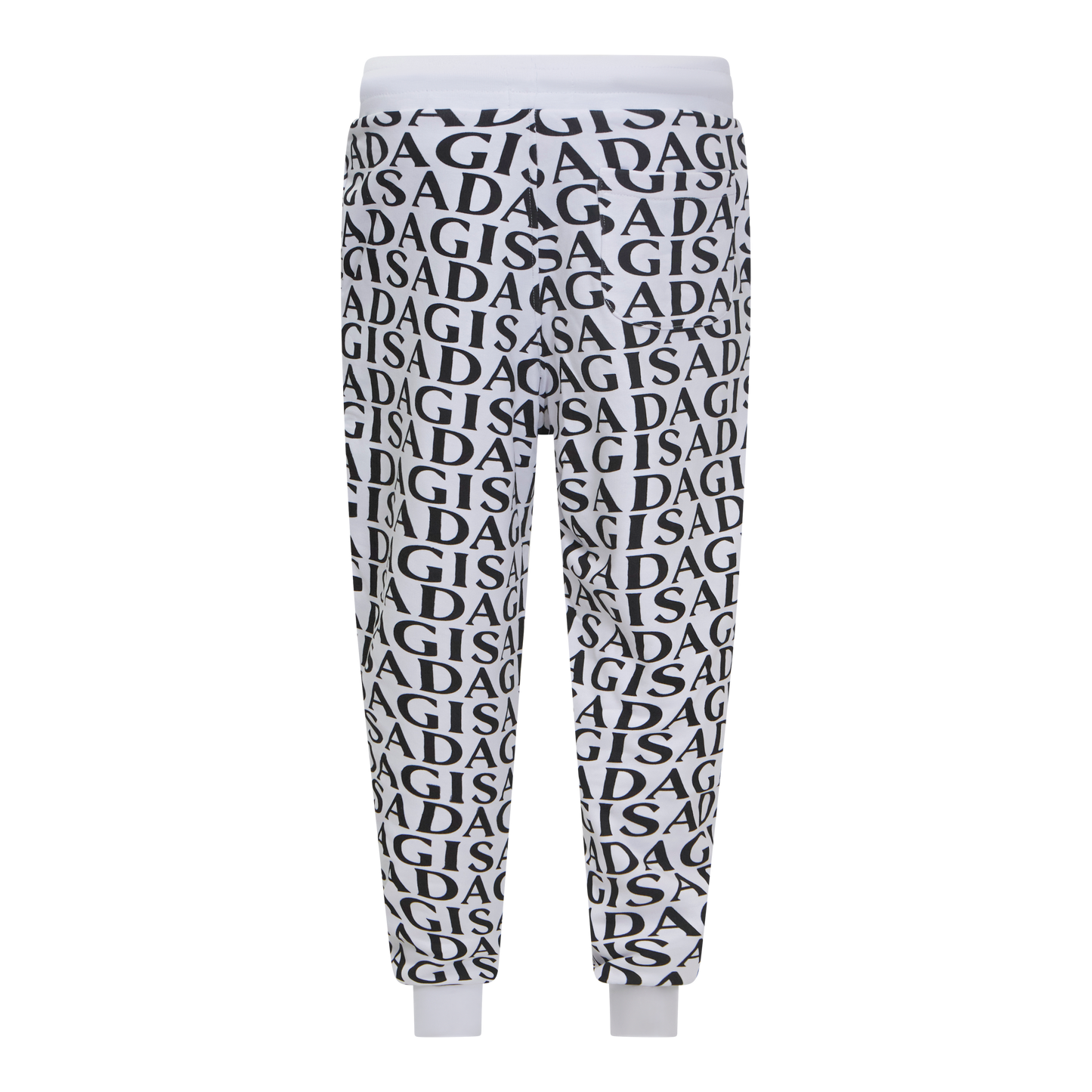 Regular Fit Jogger in Midweight Cotton with Allover Print Gisada Jogger