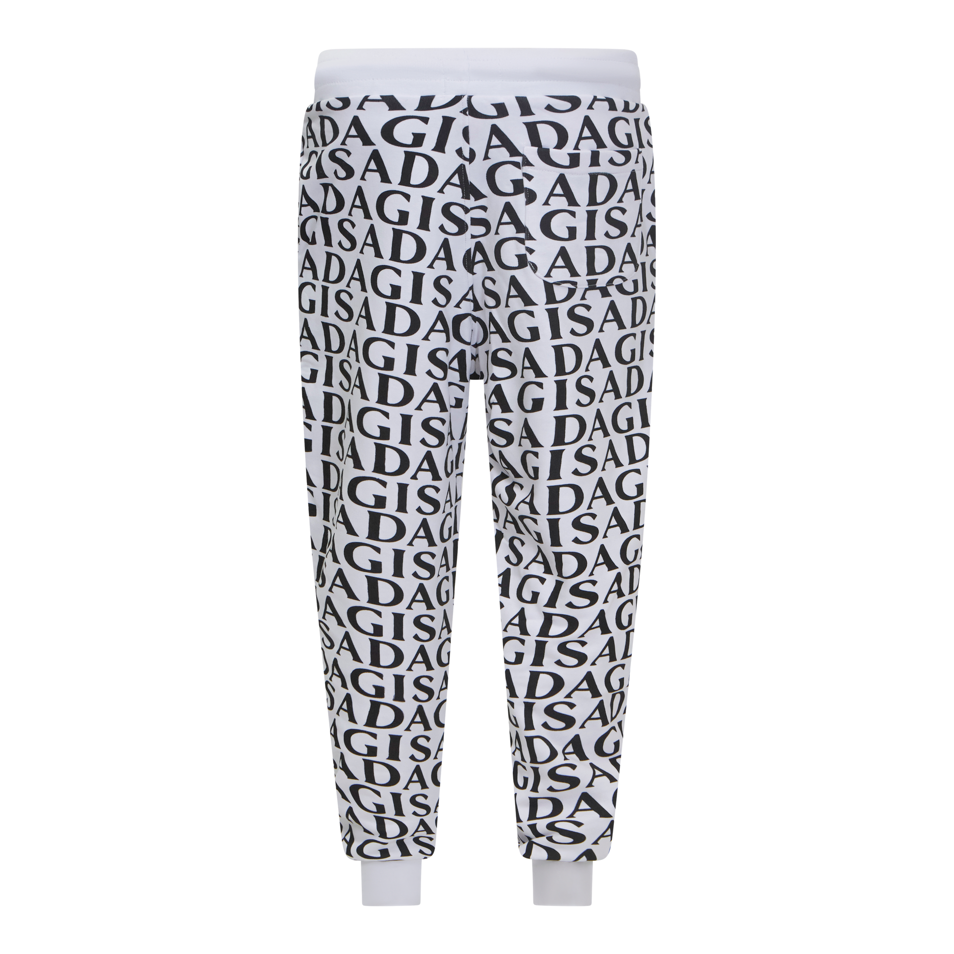 Regular Fit Jogger in Midweight Cotton with Allover Print Gisada Jogger