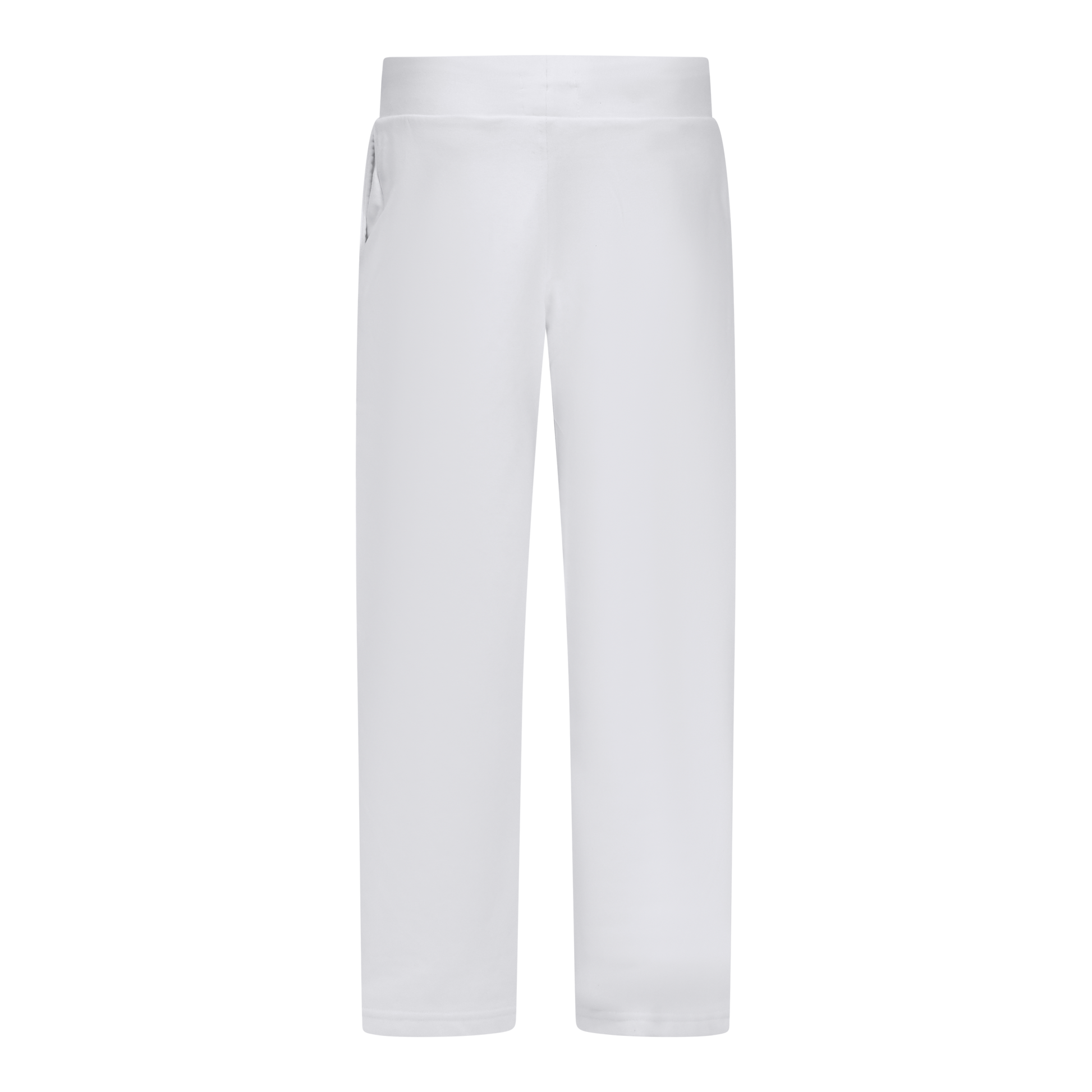 Straight Leg Sweatpants in Midweight Cotton with Small Silicon Print Gisada Jogger