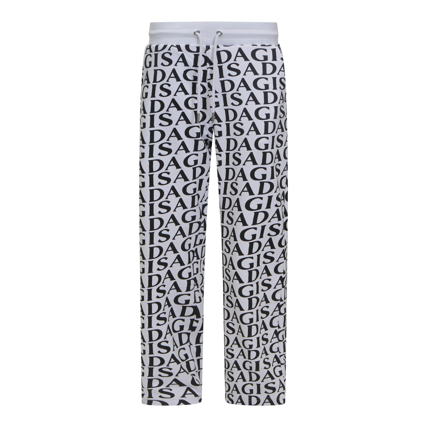 Straight Leg Sweatpants in Midweight Cotton with Allover Print Gisada Jogger