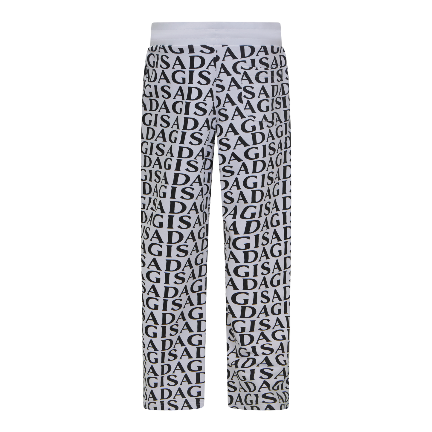 Straight Leg Sweatpants in Midweight Cotton with Allover Print Gisada Jogger