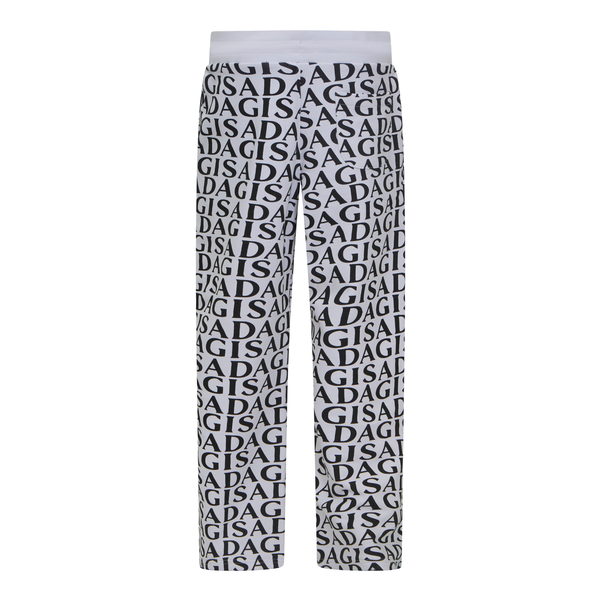 Straight Leg Sweatpants in Midweight Cotton with Allover Print Gisada Jogger