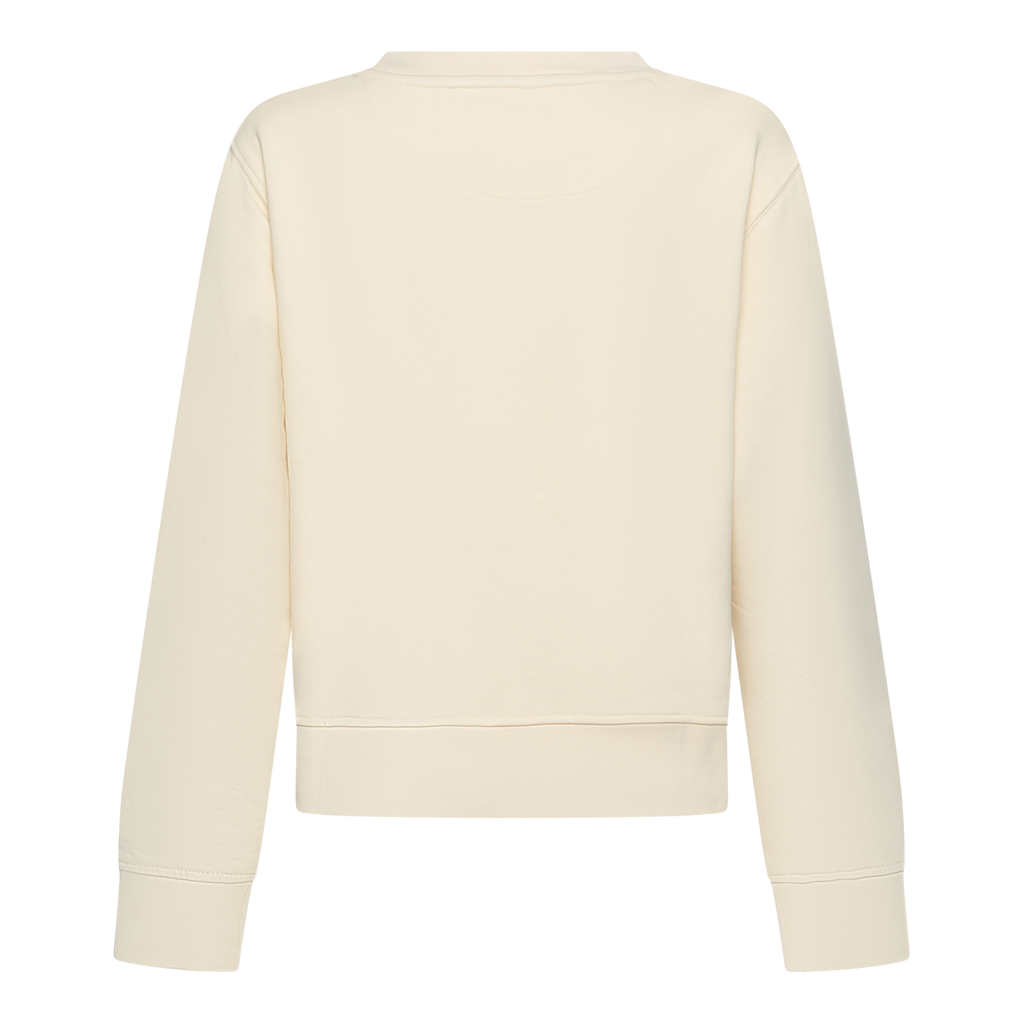 Crop Fit Sweatshirt in Midweight Cotton with Puff Print Gisada Sweatshirt