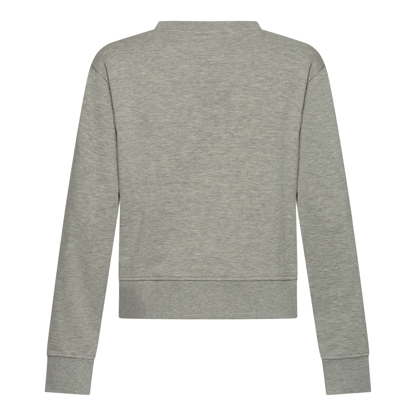 Crop Fit Sweatshirt in Midweight Cotton with Puff Print Gisada Sweatshirt