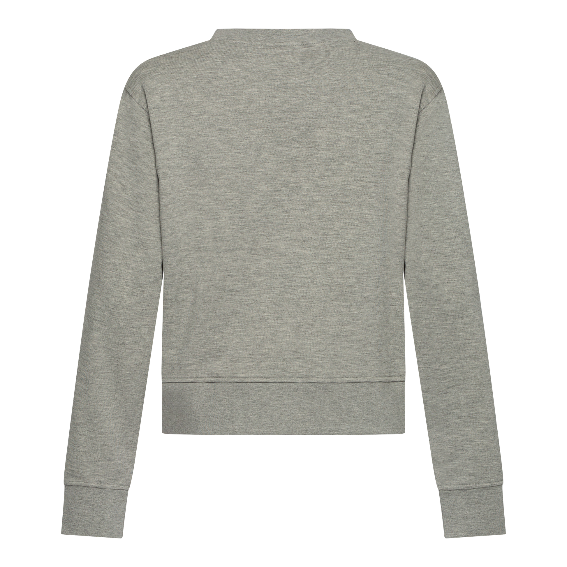 Crop Fit Sweatshirt in Midweight Cotton with Puff Print Gisada Sweatshirt