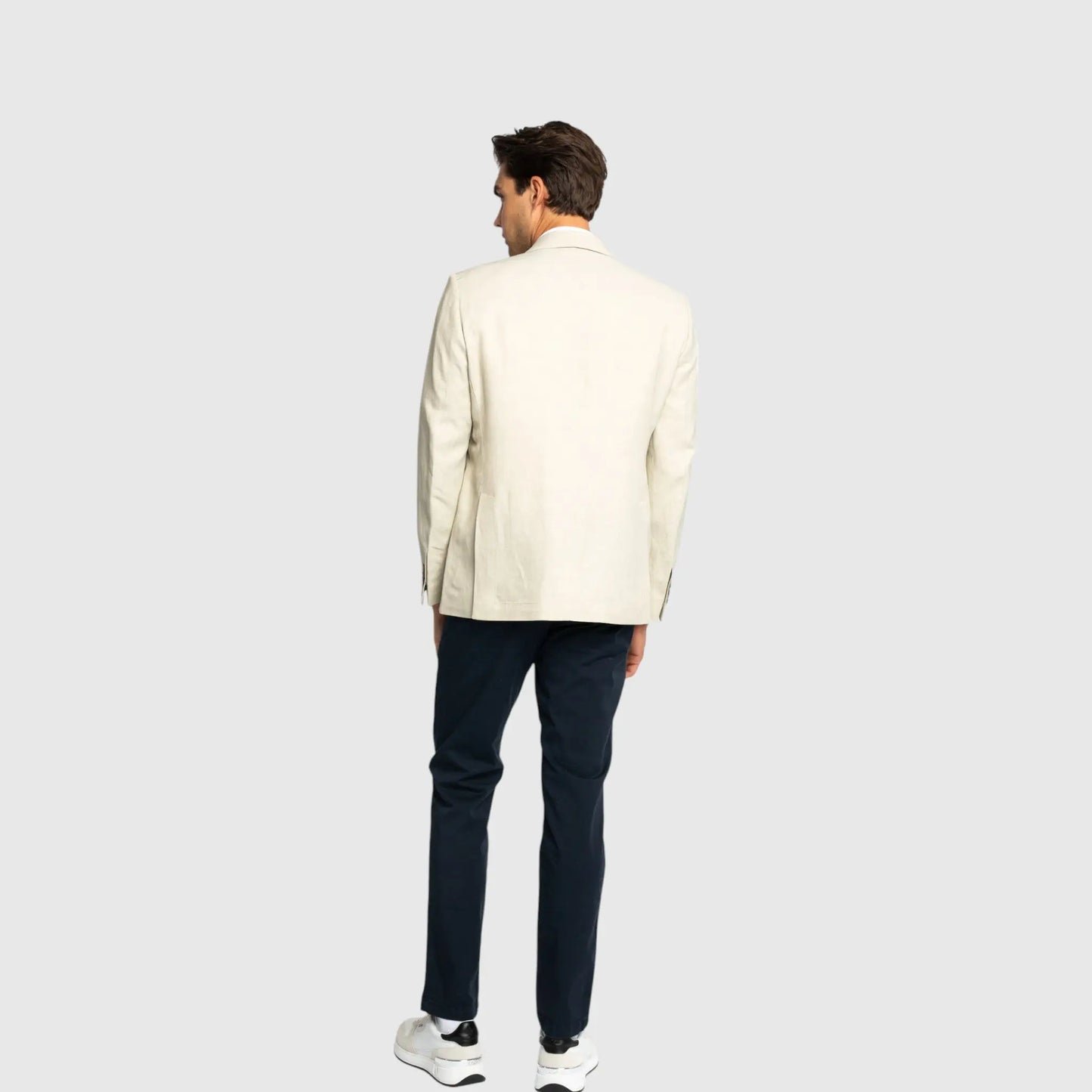 Barcelona Blazer in Luxe Cotton Linen - Gisada.com