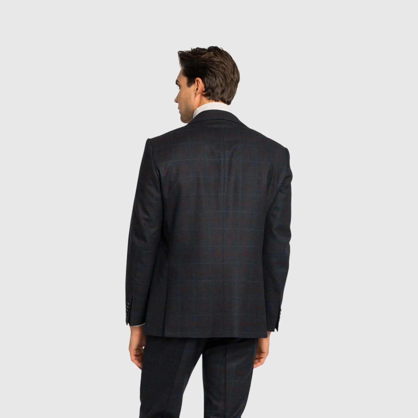 London Patterned Blazer in Luxe Wool Melange - Gisada.com