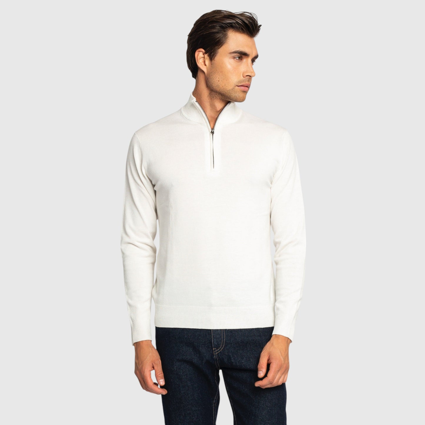 Regular Fit Half Zip Pullover Gisada Knitwear