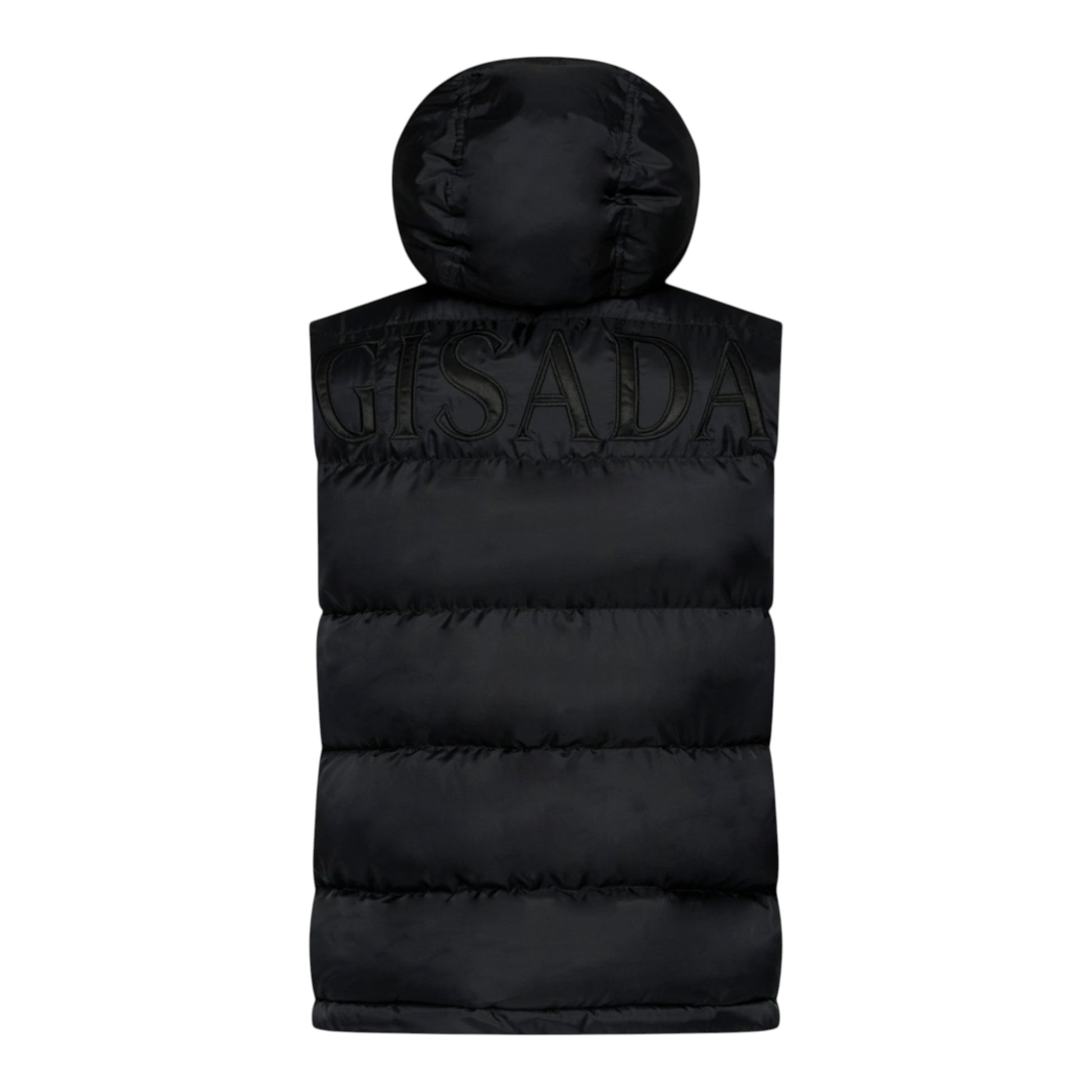 Puffer Gilet with Logo Patch on Back Gisada Jacket