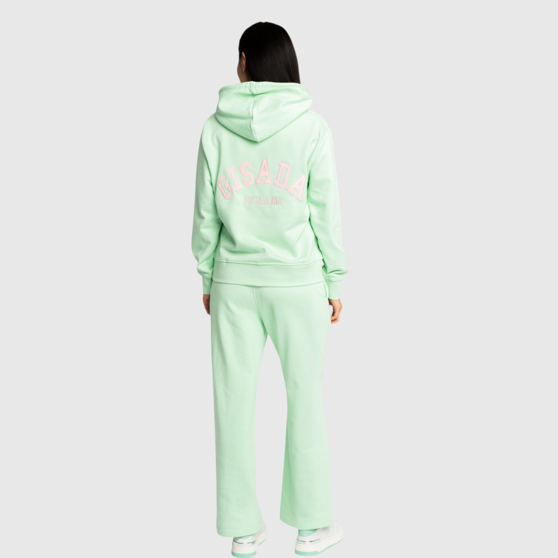 Regular Fit Hoodie in Midweight Cotton with Patch Print Gisada Hoodie