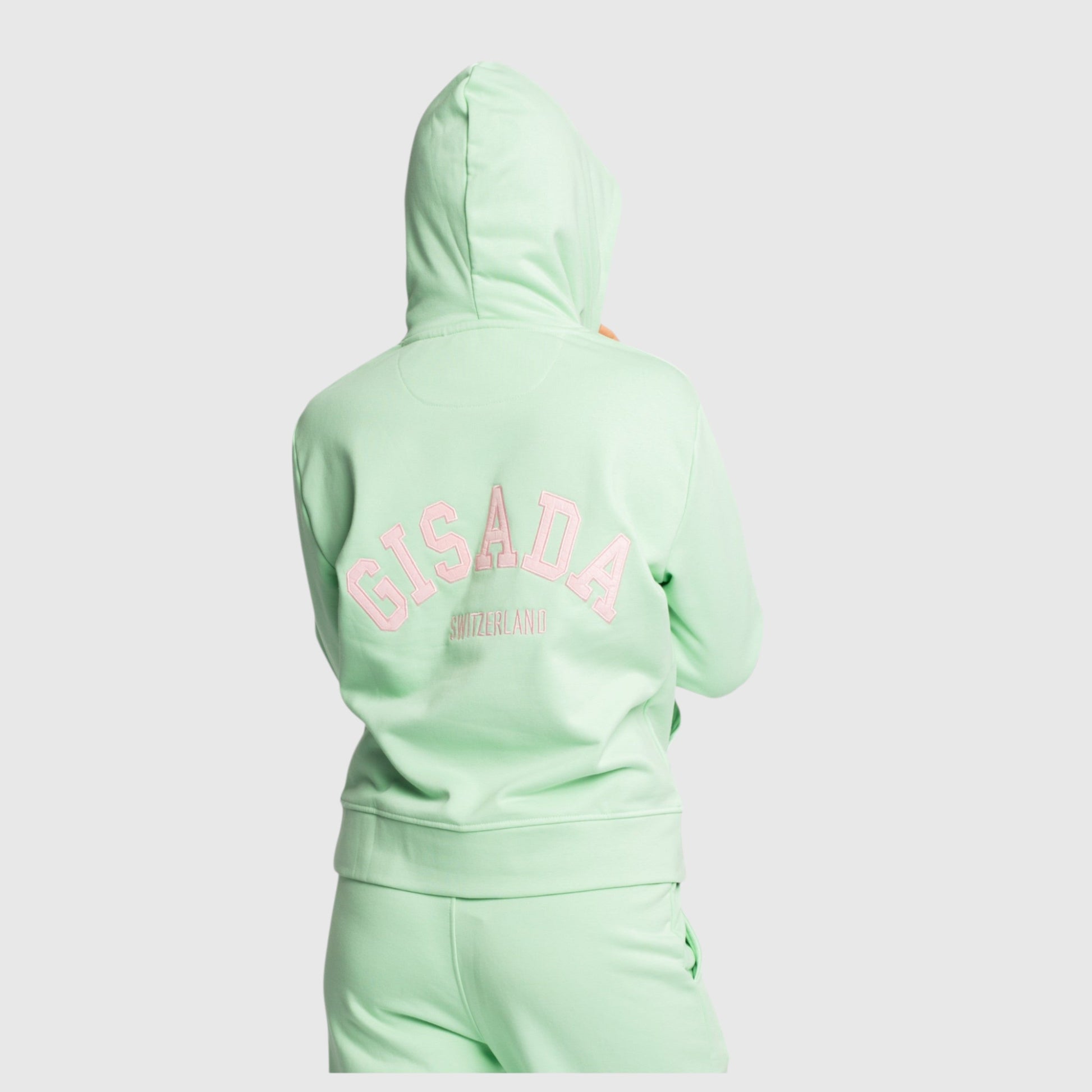 Regular Fit Hoodie in Midweight Cotton with Patch Print Gisada Hoodie