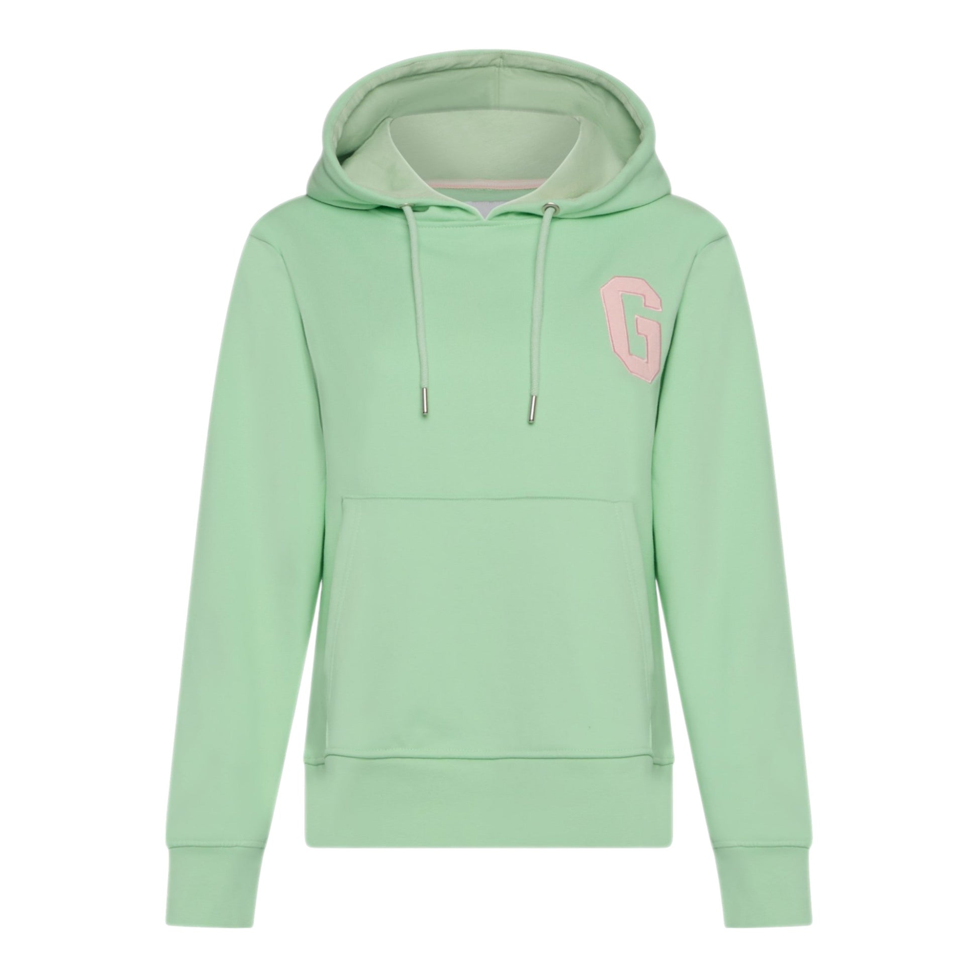 Regular Fit Hoodie in Midweight Cotton with Patch Print Gisada Hoodie