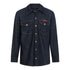 Regular Fit Denim Shirt with Mini Label Patch Gisada Denim