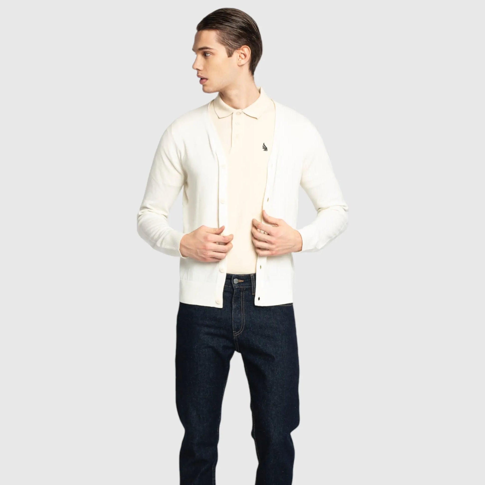 Regular Fit Knit Cardigan Gisada Knitwear