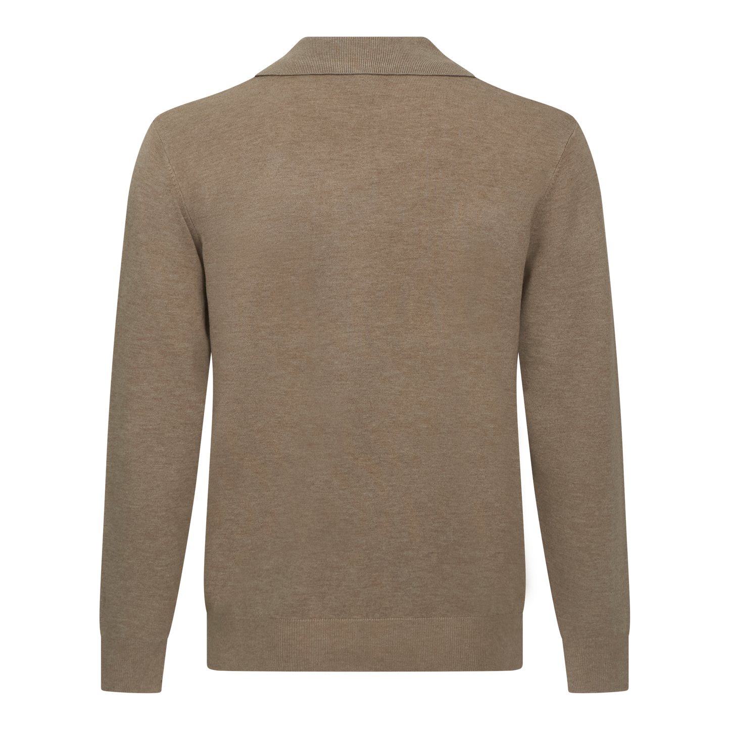 Elegant men’s beige knitwear – lightweight and breathable polo top
