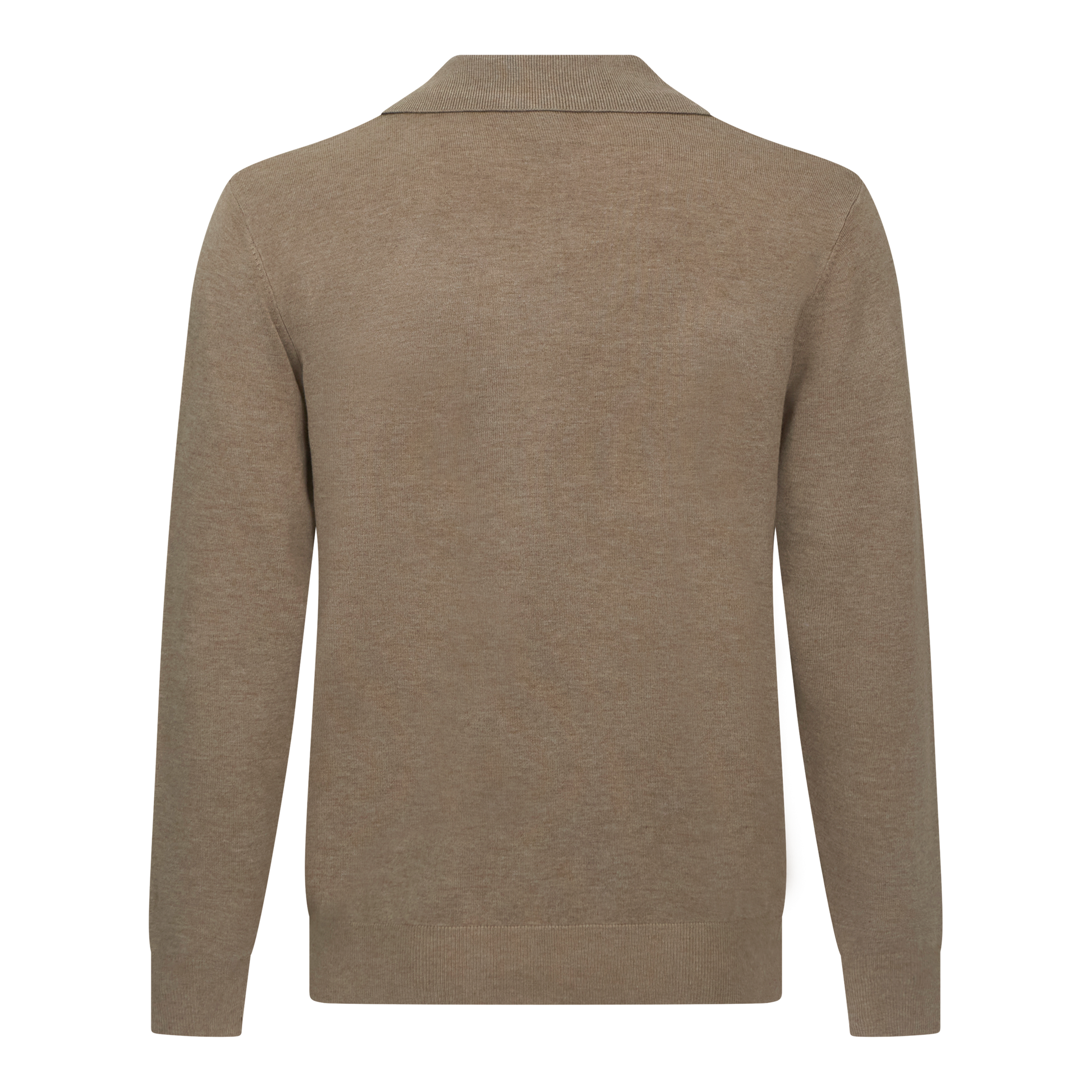 Elegant men’s beige knitwear – lightweight and breathable polo top