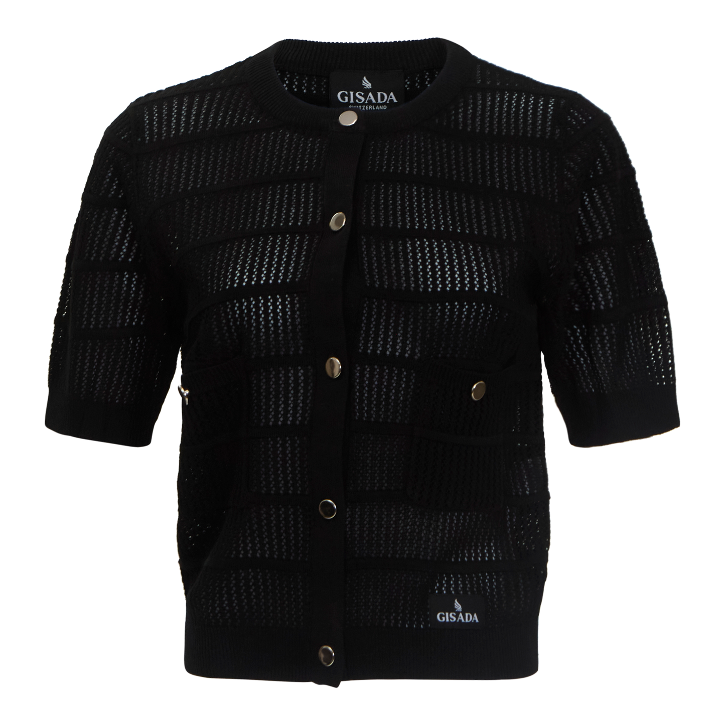 Regular Fit Pointelle Cardigan Gisada Knitwear