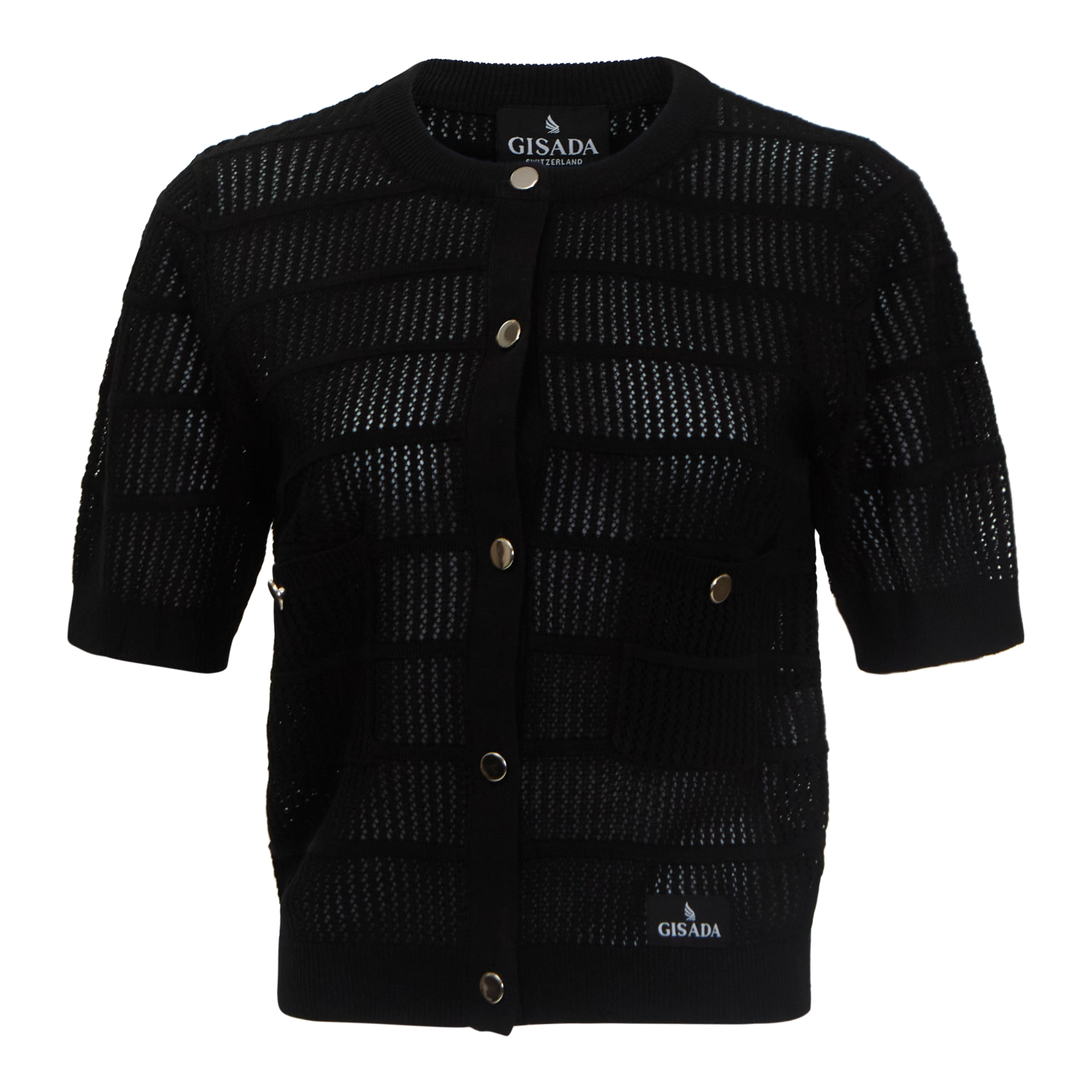 Regular Fit Pointelle Cardigan Gisada Knitwear