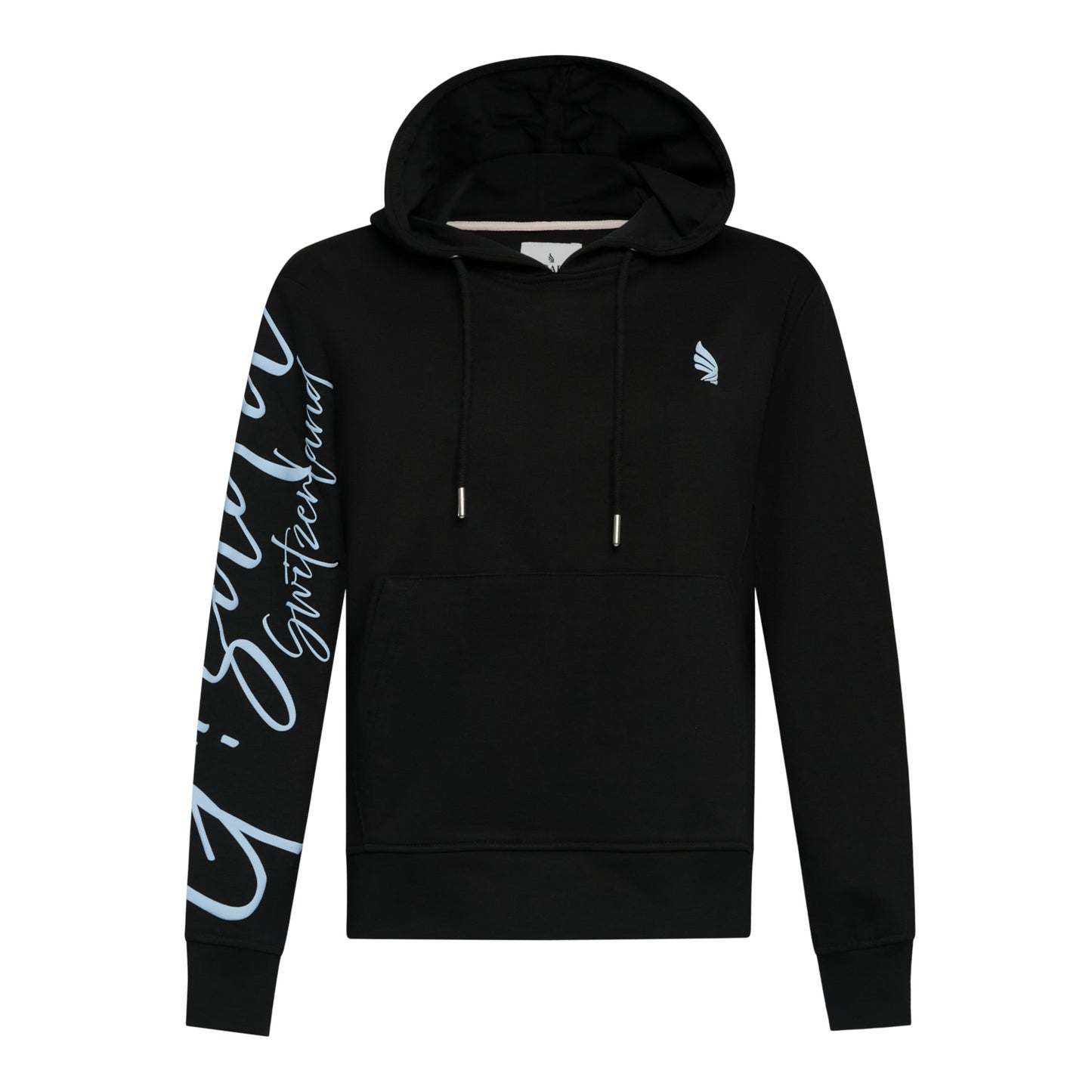 Regular Fit Hoodie in Midweight Cotton with Puff Print Gisada Hoodie