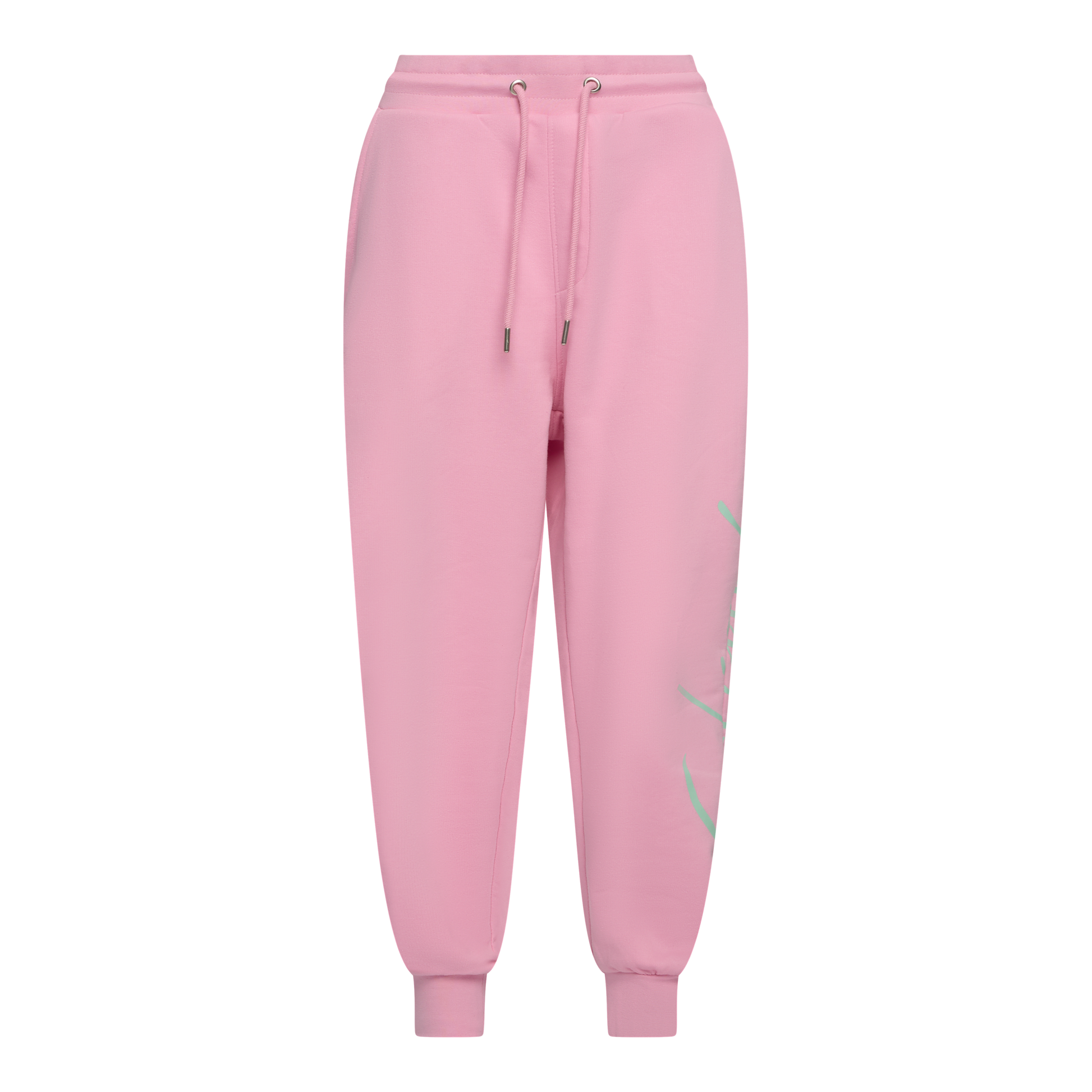 Regular Fit Jogger in Midweight Cotton with Cursive Puff Print Gisada Jogger