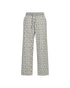 Straight Leg Sweatpants in Midweight Cotton with Allover Print Gisada Jogger