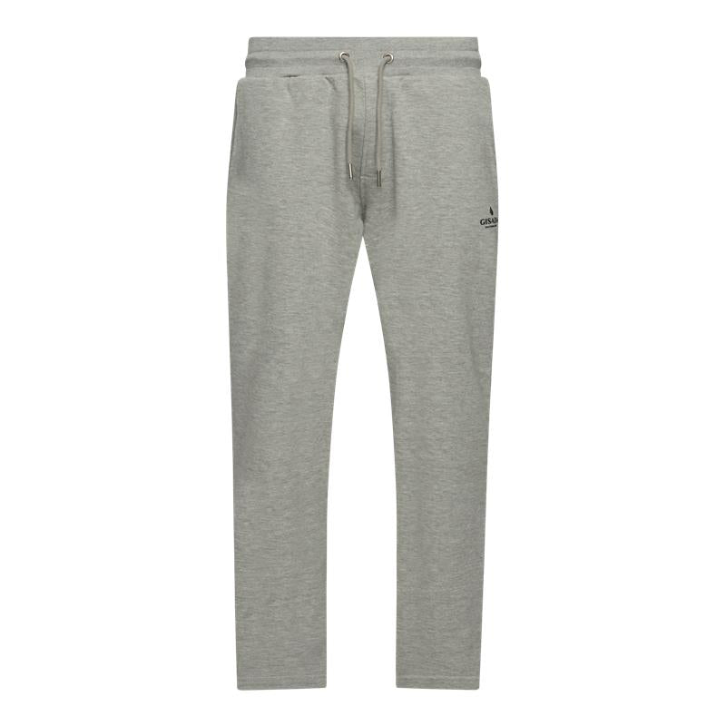Regular Fit Jogger in Midweight Cotton with Small Silicon Logo Gisada Jogger