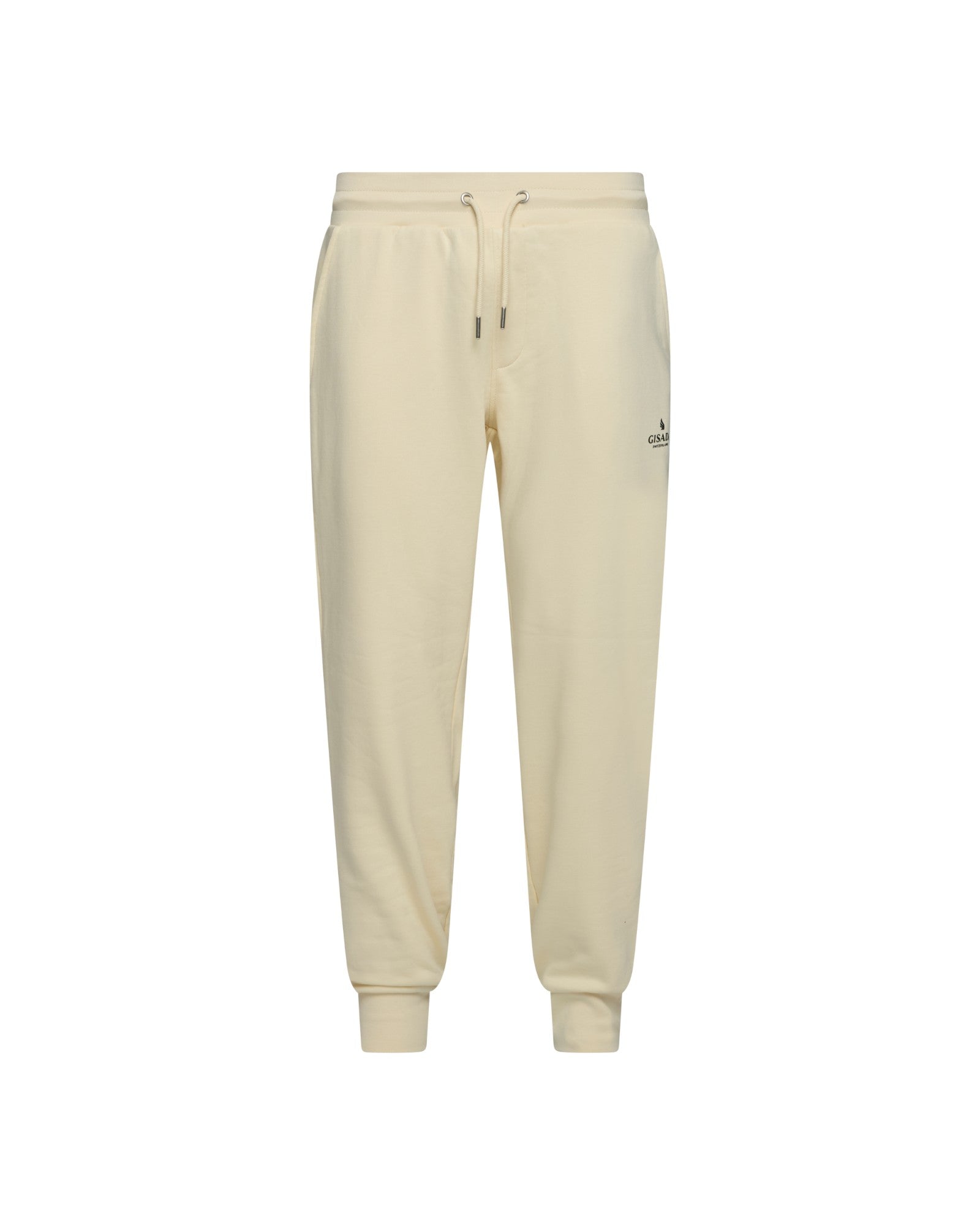 Regular Fit Jogger in Midweight Cotton with Small Silicon Logo Gisada Jogger
