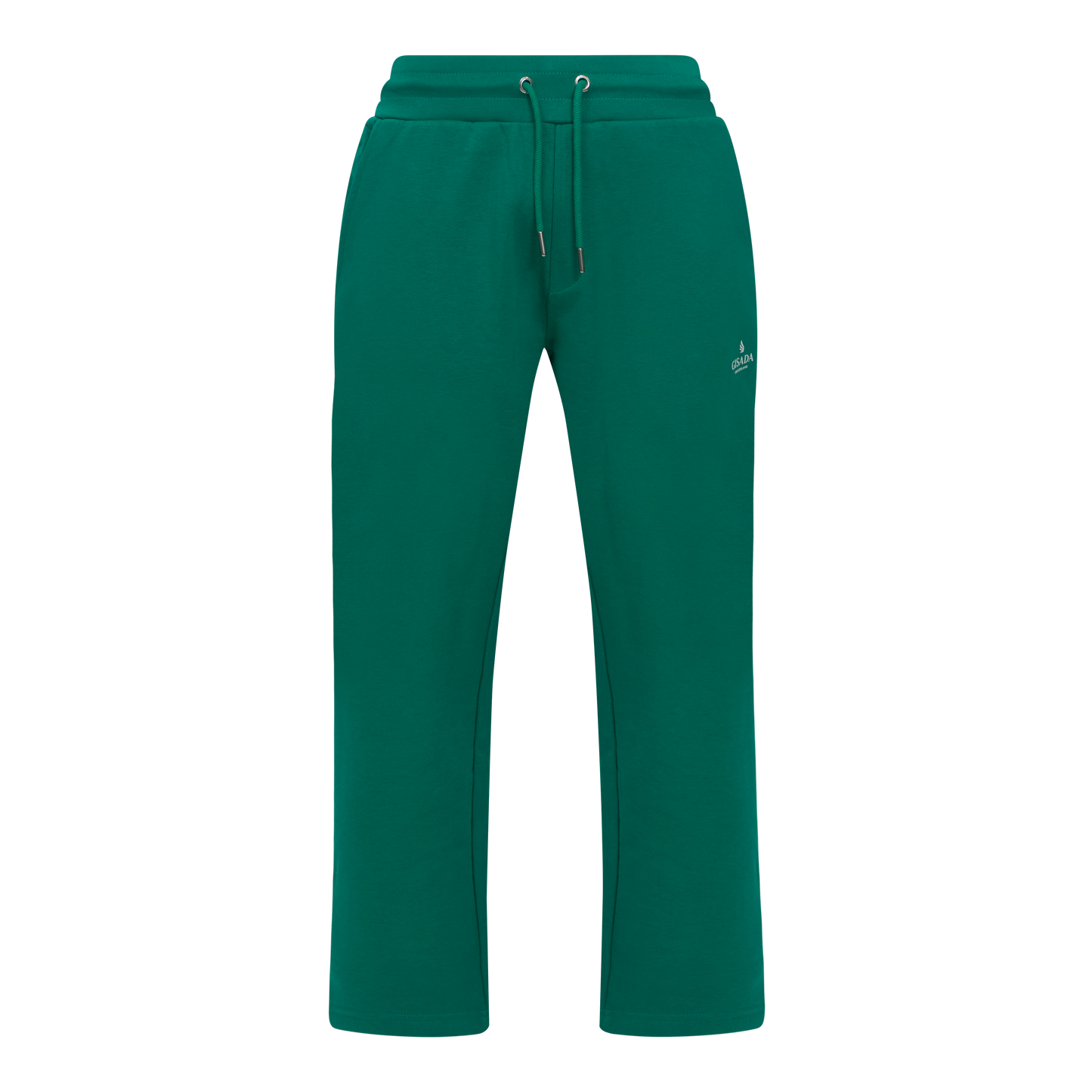 Regular Fit Jogger in Midweight Cotton with Small Silicon Logo Gisada Jogger