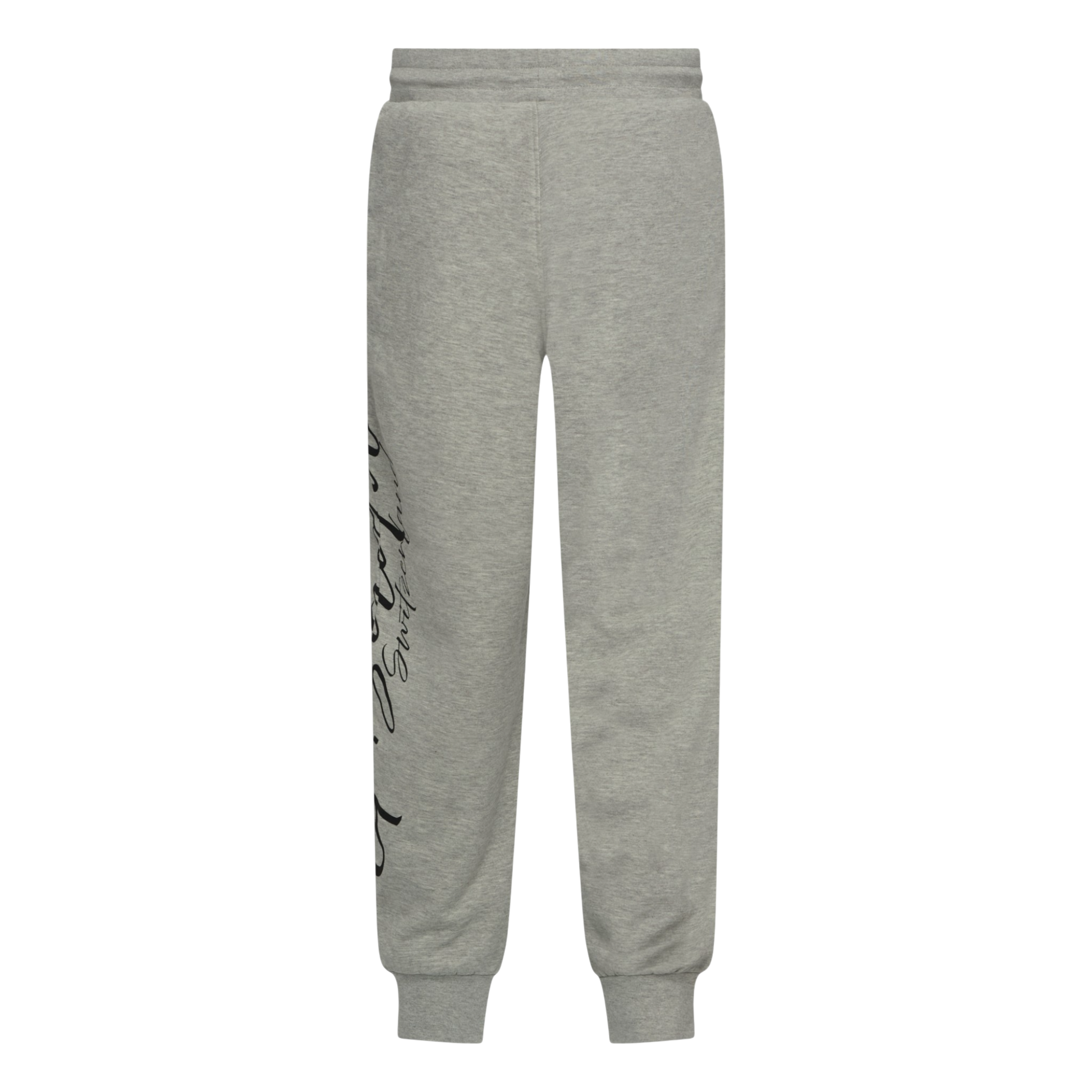 Regular Fit Jogger in Midweight Cotton with Cursive Puff Print Gisada Jogger