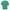 Back of oversized emerald green T-shirt with bold branding by Gisada