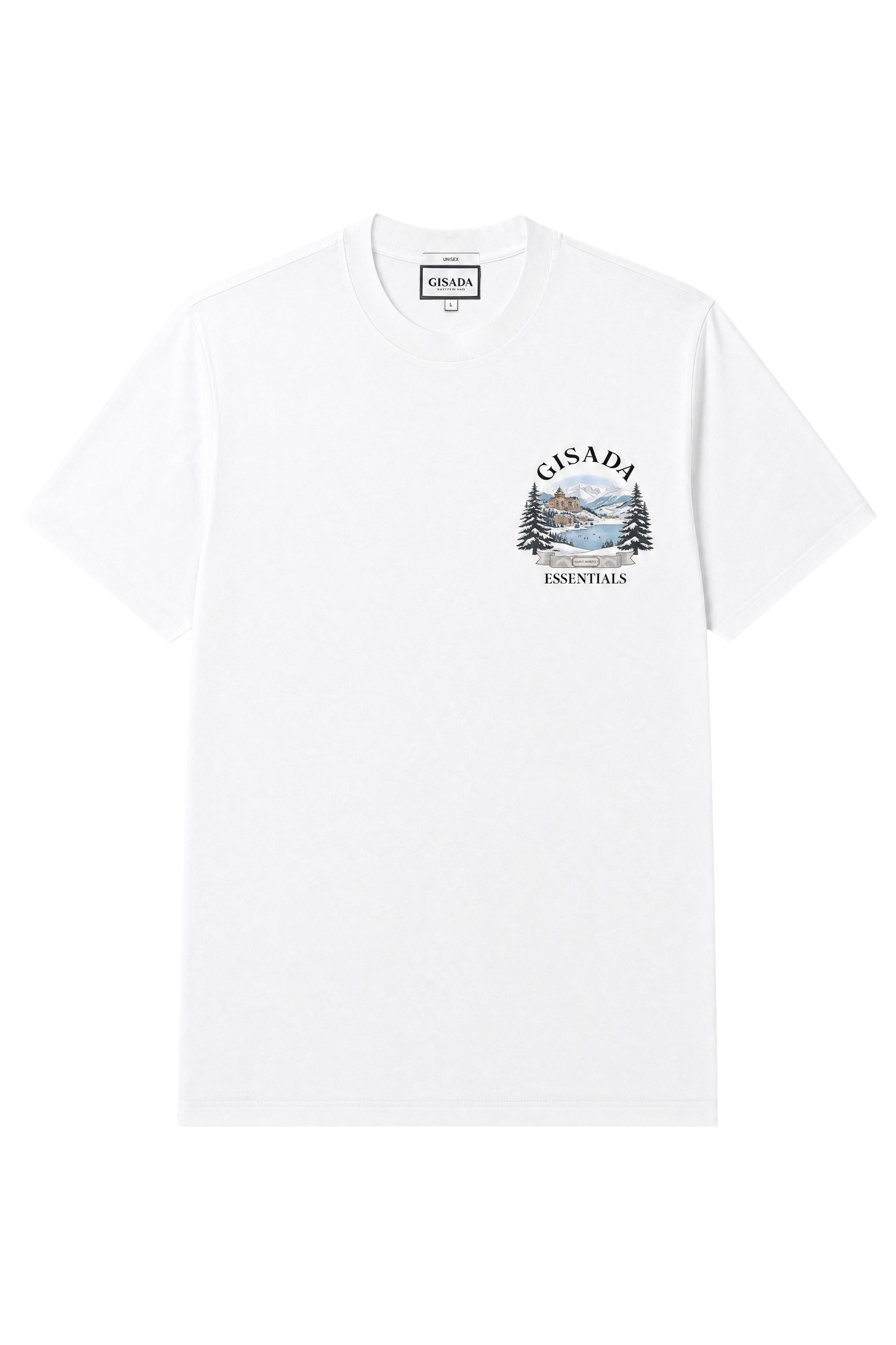 Fine Cotton Jersey Unisex T-Shirt With Print