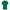 Front view of Gisada emerald green cotton piqué polo with 3D embroidered wing