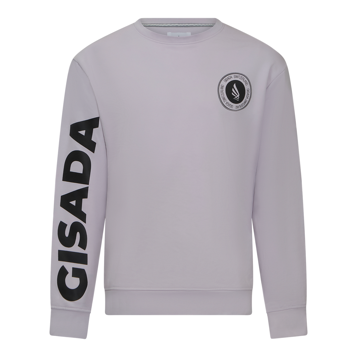 Regular Fit Sweatshirt in Midweight Cotton with Silicon Print Gisada Sweatshirt