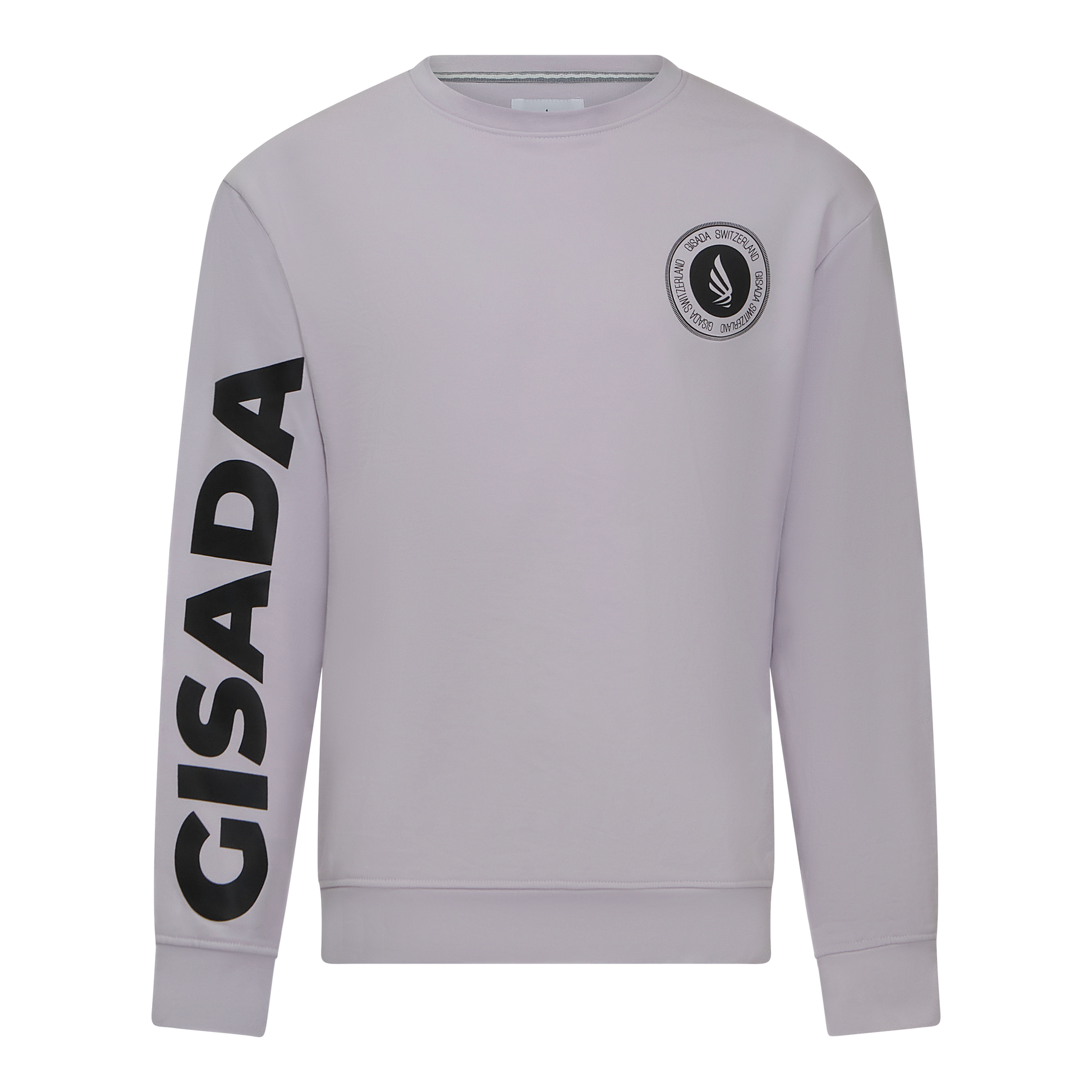Regular Fit Sweatshirt in Midweight Cotton with Silicon Print Gisada Sweatshirt