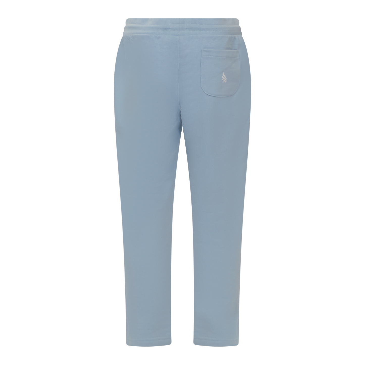 Jogginghose mit geradem Bein und kleinem gedruckten Logo aus Silikon