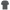 Back view of Gisada black oversized T-shirt with full logo design