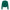 Emerald green crop sweatshirt in cotton with modern print