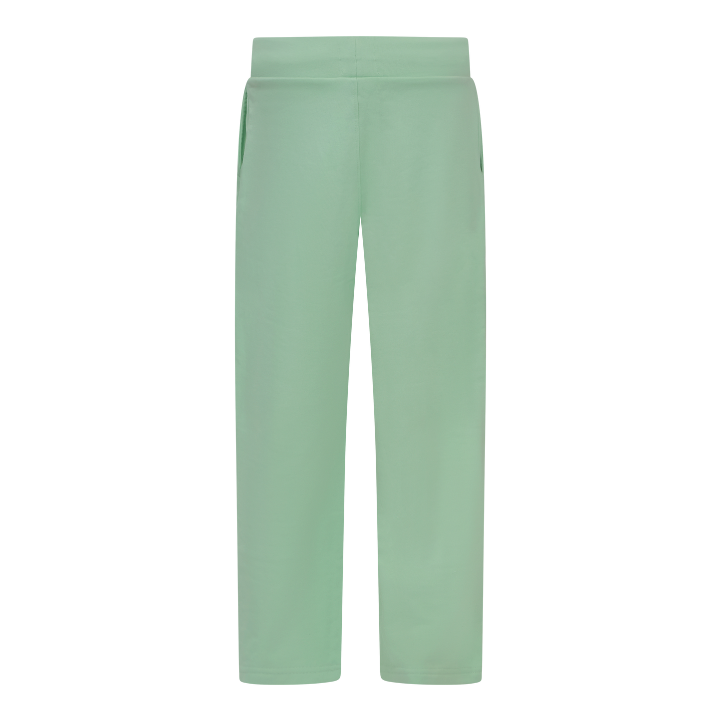 Straight Leg Sweatpants in Midweight Cotton with Small Silicon Print