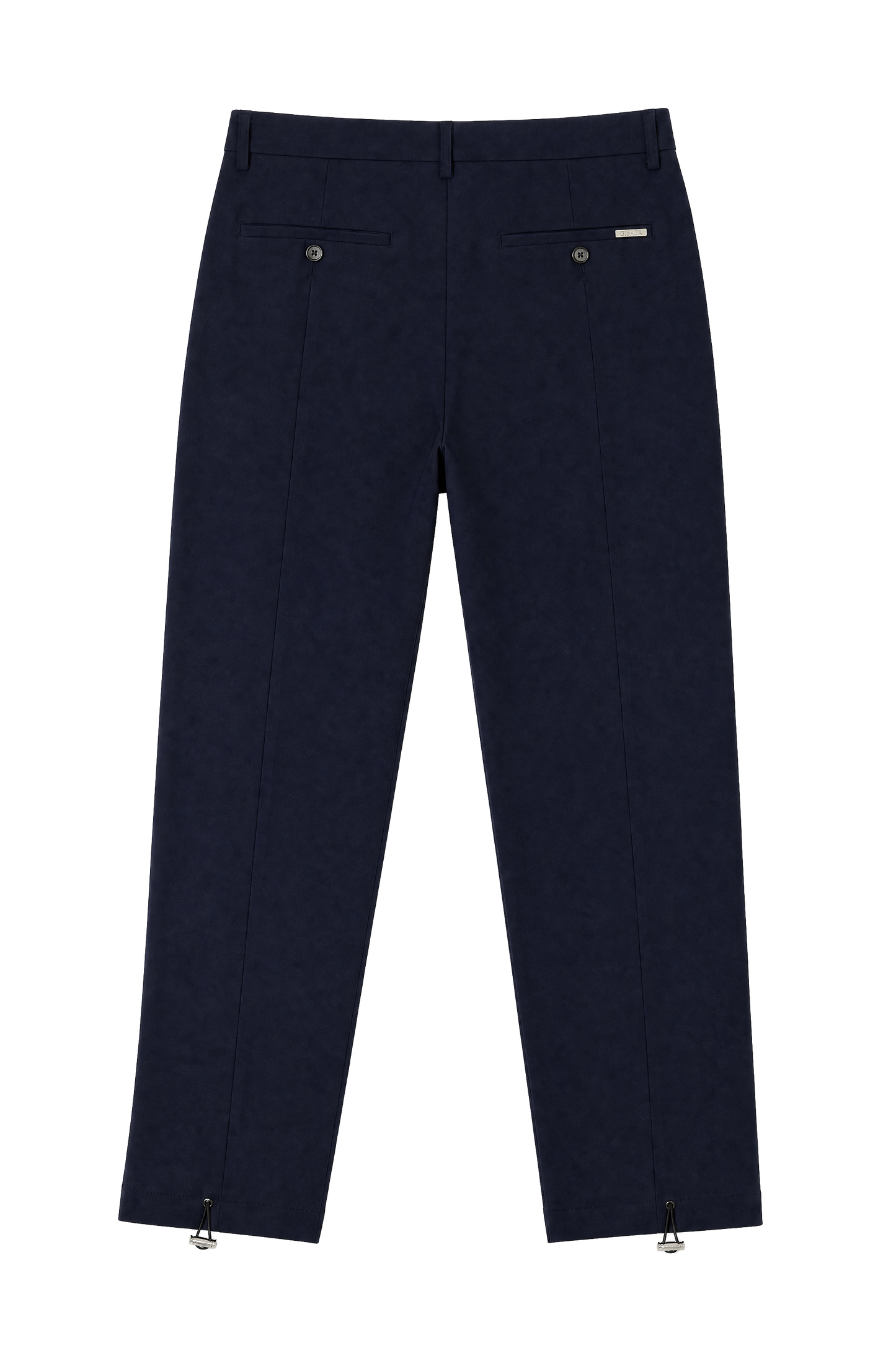 Single-Pleat Wool Blend Pants