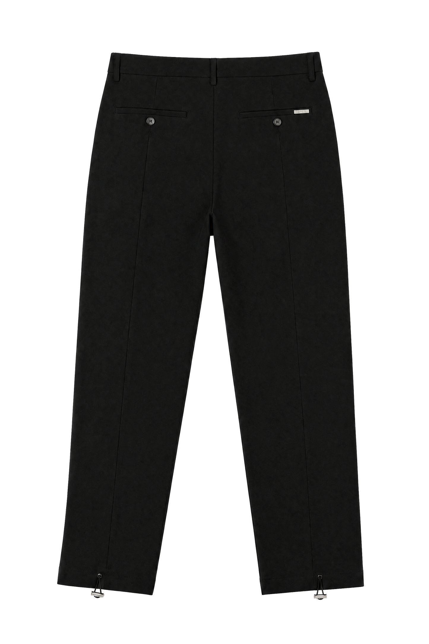 Single-Pleat Wool Blend Pants