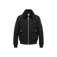 Wool‑Blend Jacket with Shearling Collar