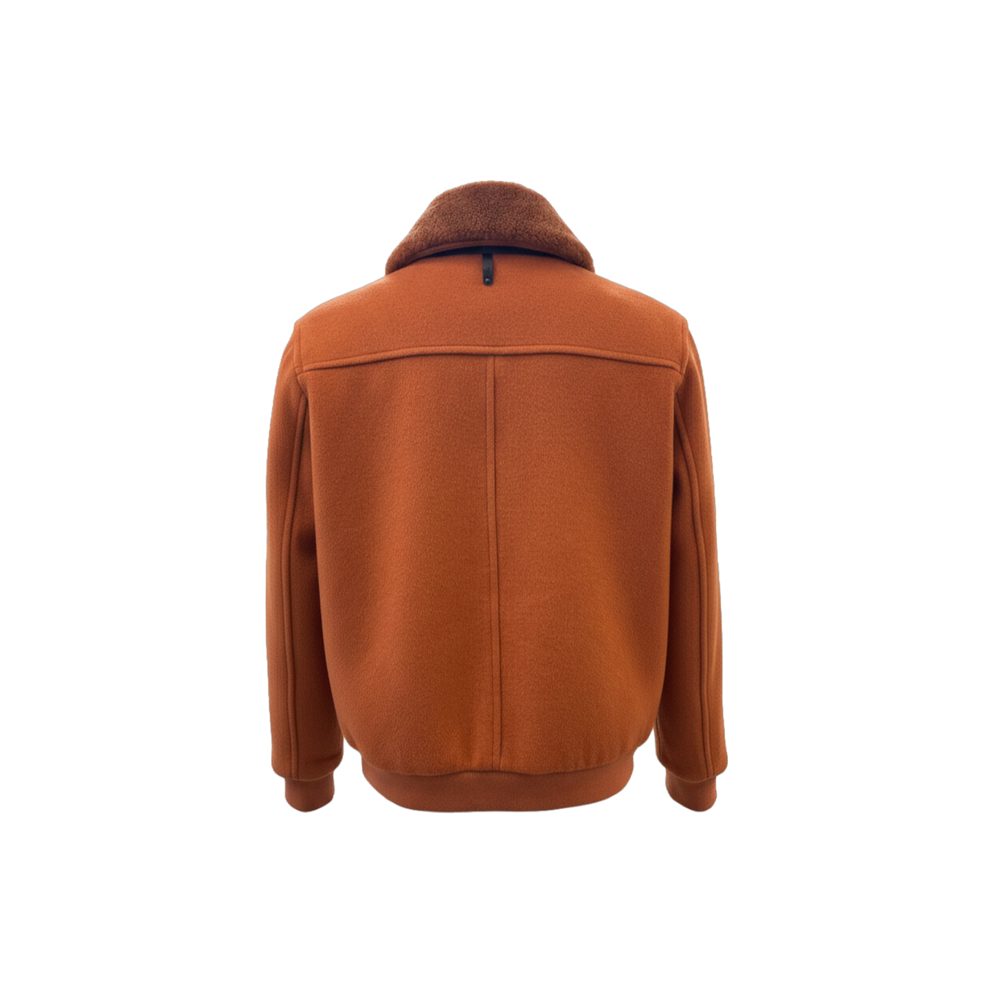 Wool‑Blend Jacket with Shearling Collar